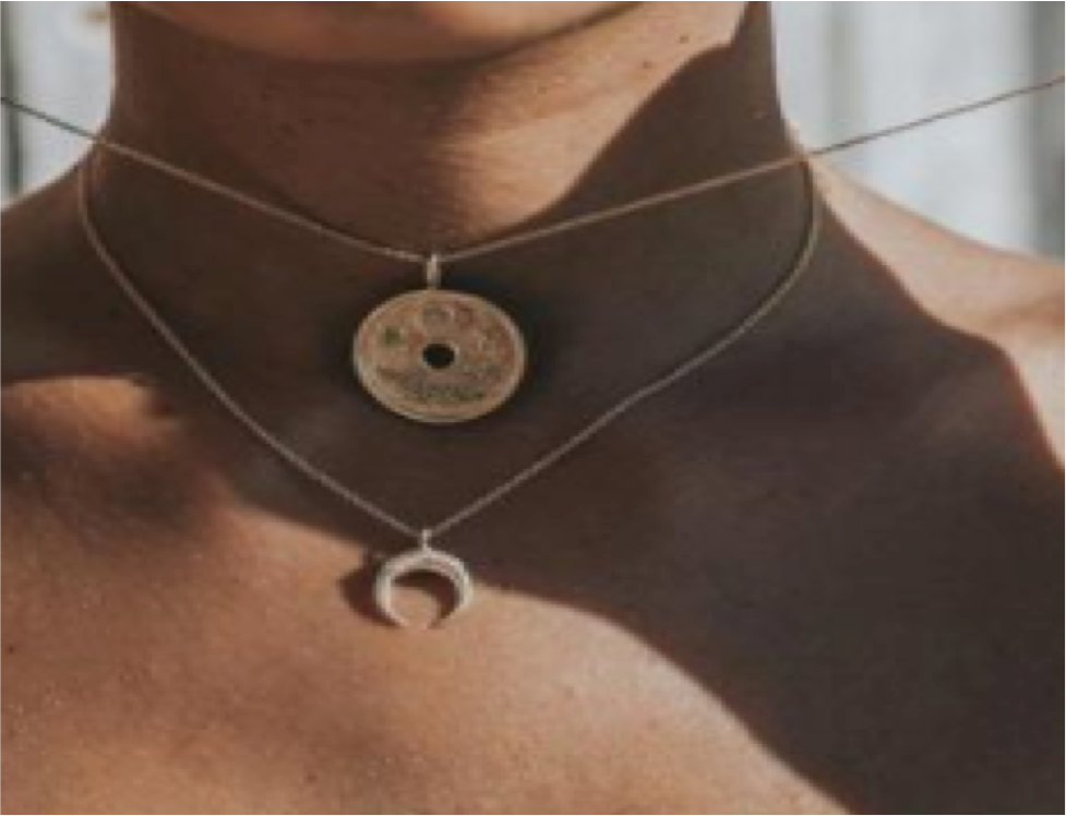 Moon & Sun Double Necklace