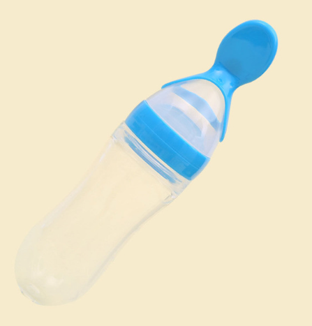 Baby Squeezing Feeding Spoon