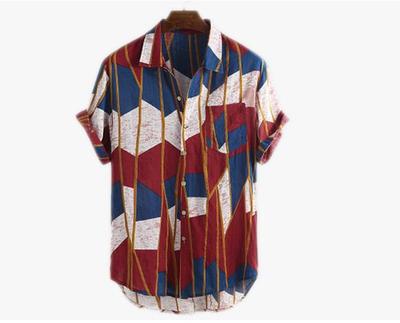 Stylish printed shirt for men short front and long back casual top