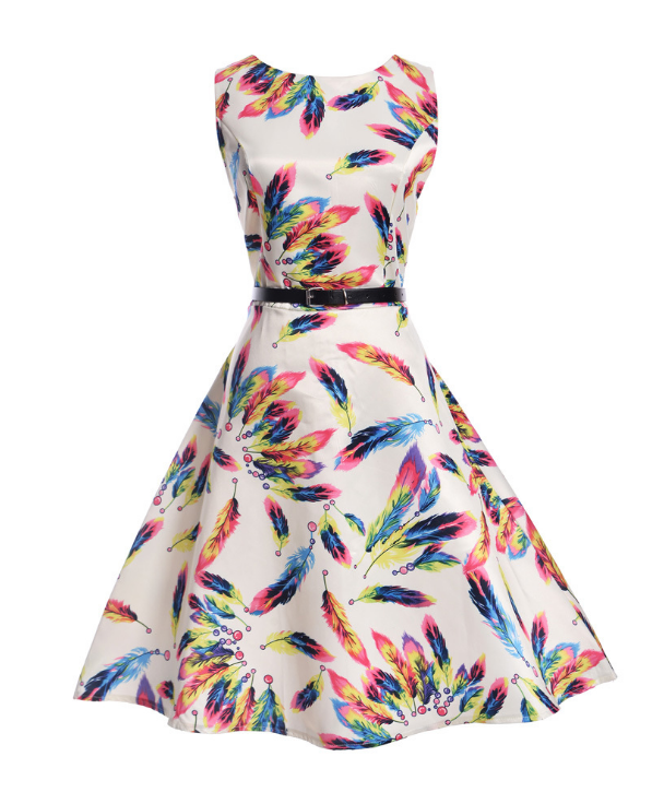 Ladies Casual Vintage Dress