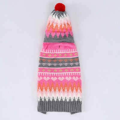 Dog Christmas Sweater With A Hat