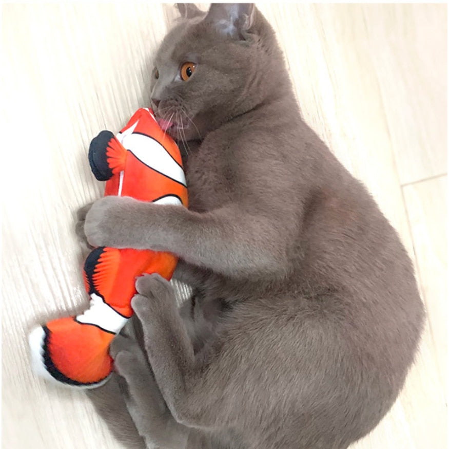 Realistic Moving Fish Electric Toy For Cat
