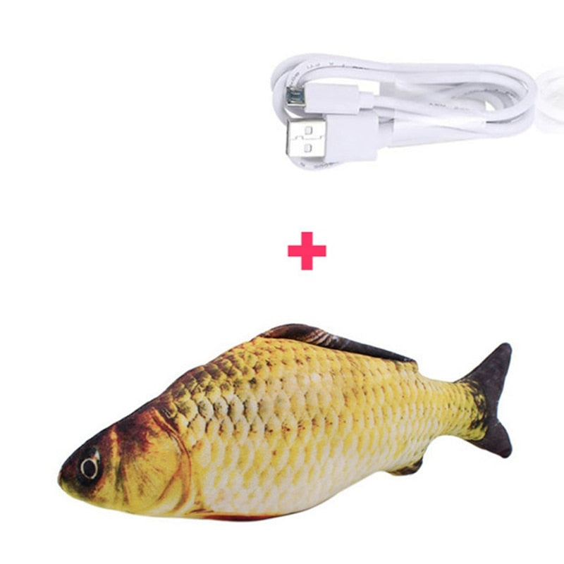 Realistic Moving Fish Electric Toy For Cat