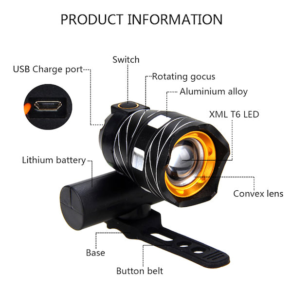 USB Bike LED Light