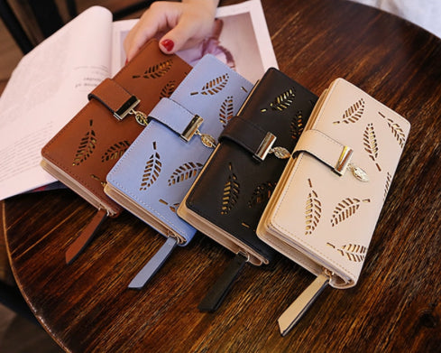 Ladies Gold leaves wallet