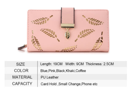 Ladies Gold leaves wallet