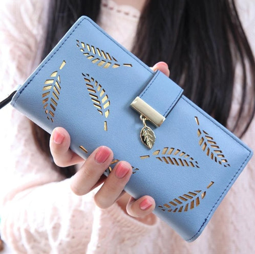 Ladies Gold leaves wallet