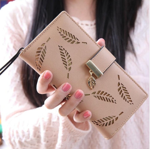 Ladies Gold leaves wallet