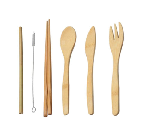 6Pcs/set Japanese Wooden Cutlery