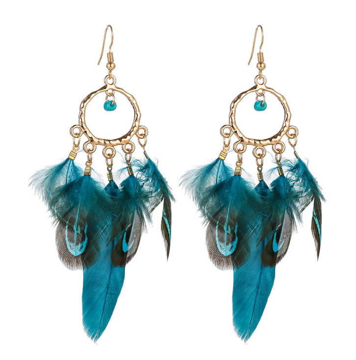 Feather Tassel Earrings