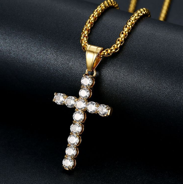 Iced Out Cross Necklace