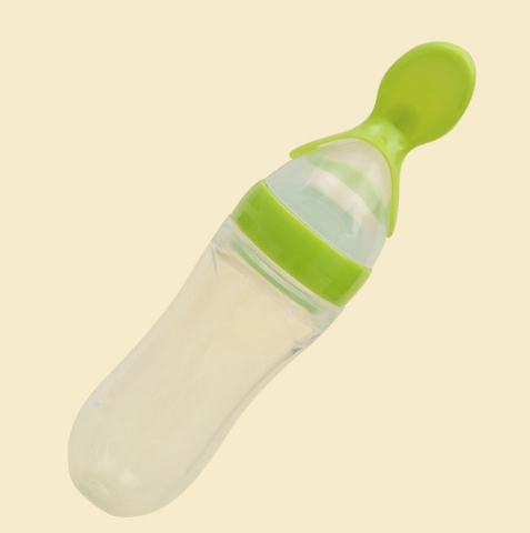 Baby Squeezing Feeding Spoon