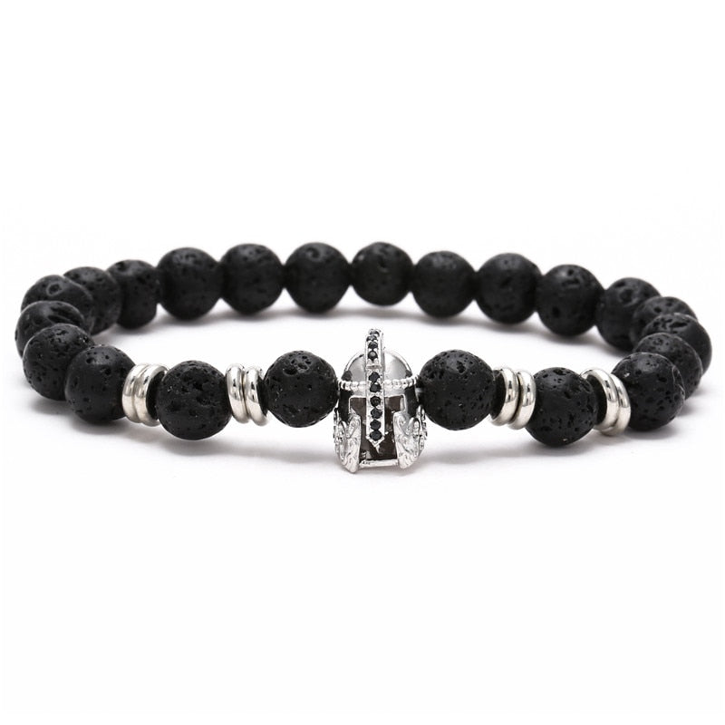 Trendy Micro Pave Cubic Crown Charm Bracelet