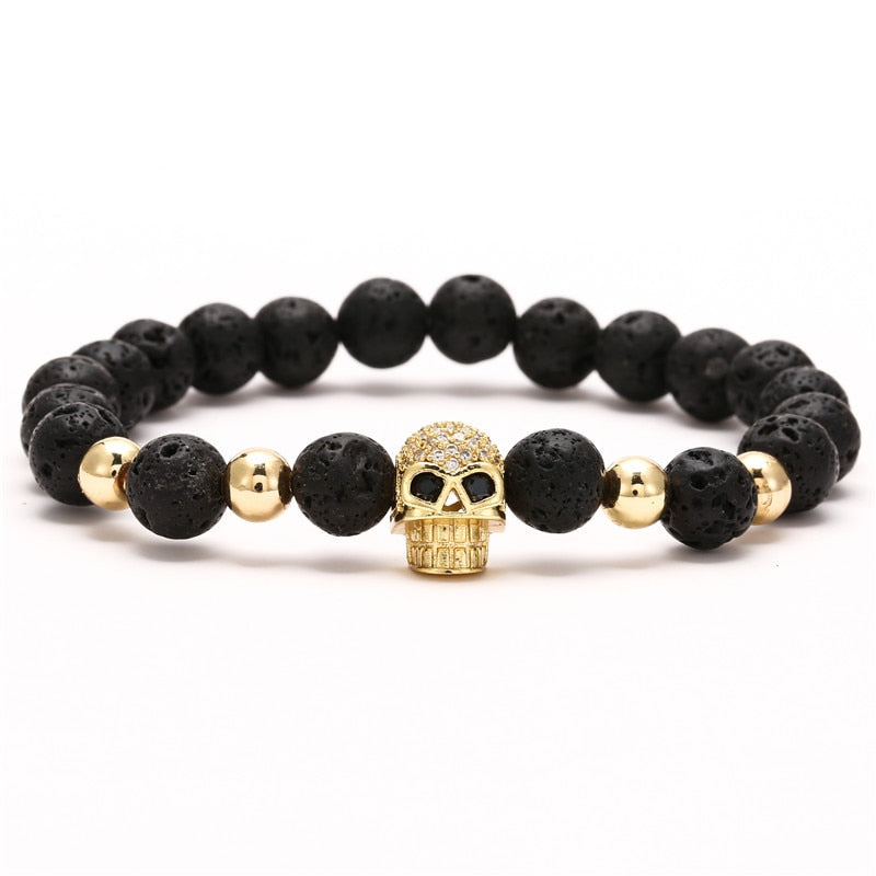 Trendy Micro Pave Cubic Crown Charm Bracelet