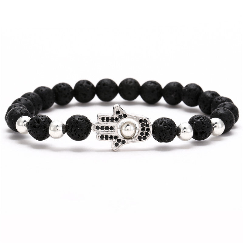 Trendy Micro Pave Cubic Crown Charm Bracelet