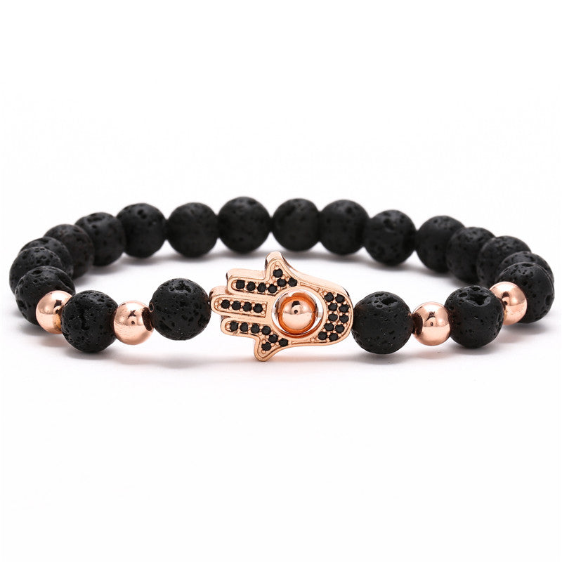 Trendy Micro Pave Cubic Crown Charm Bracelet