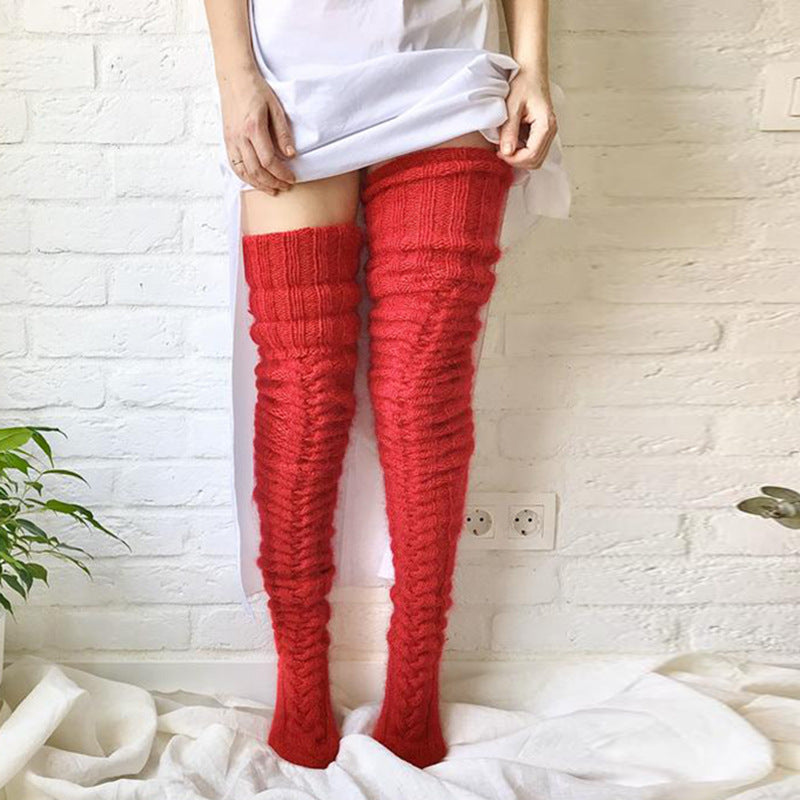 Warm Thigh High Socks For Ladies