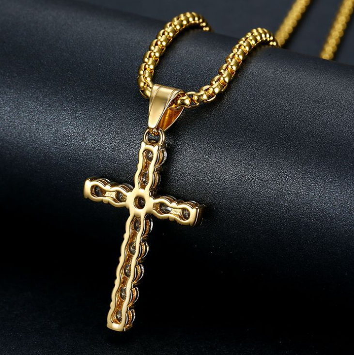 Iced Out Cross Necklace