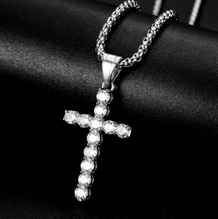 Iced Out Cross Necklace