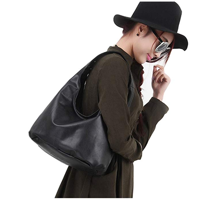 Leather Hobo Style Handbag