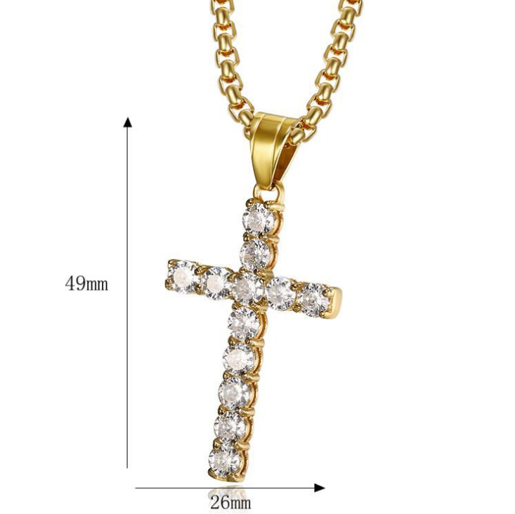 Iced Out Cross Necklace