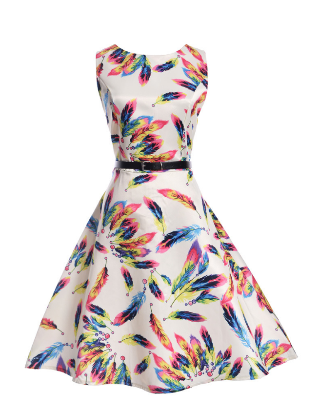 Ladies Casual Vintage Dress