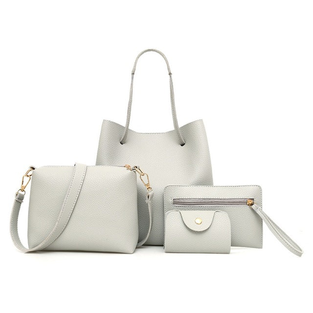 Ladies Leather Bag Set