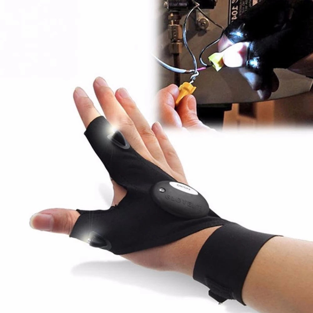 LED Night Fishing Gloves