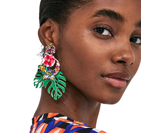 Chunky Tropical Earrings