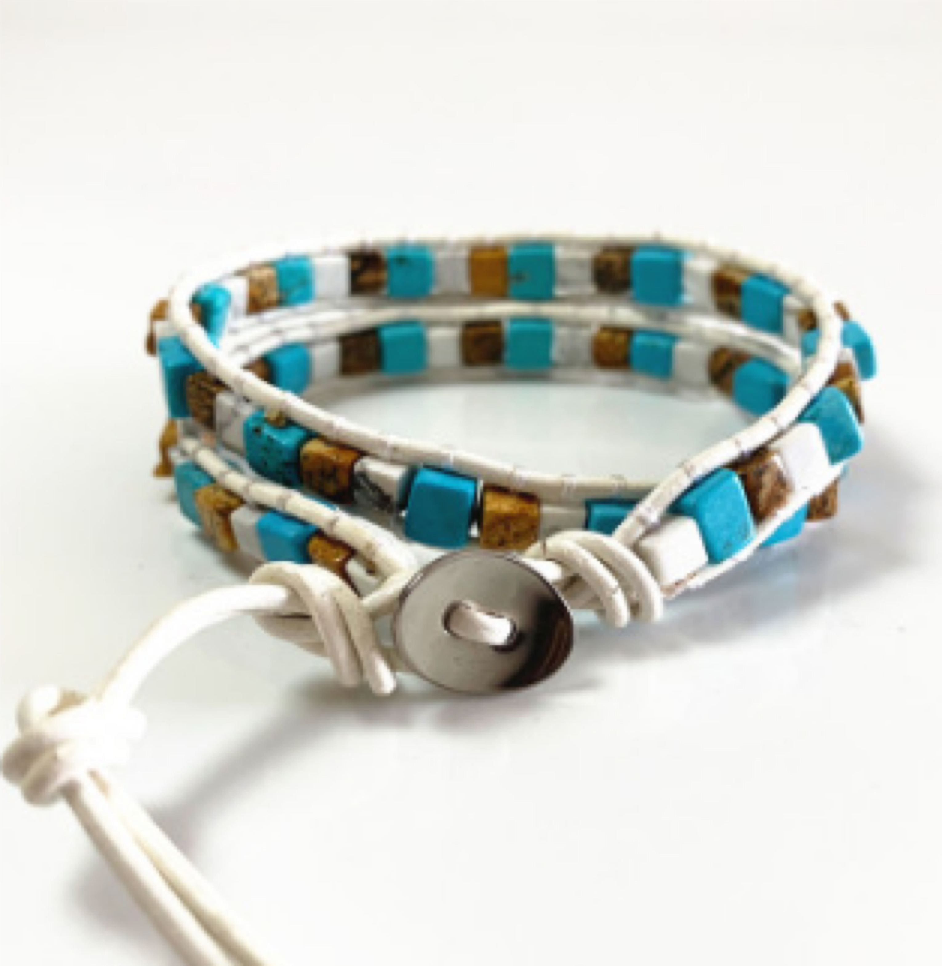 Stone & Cord Bracelet