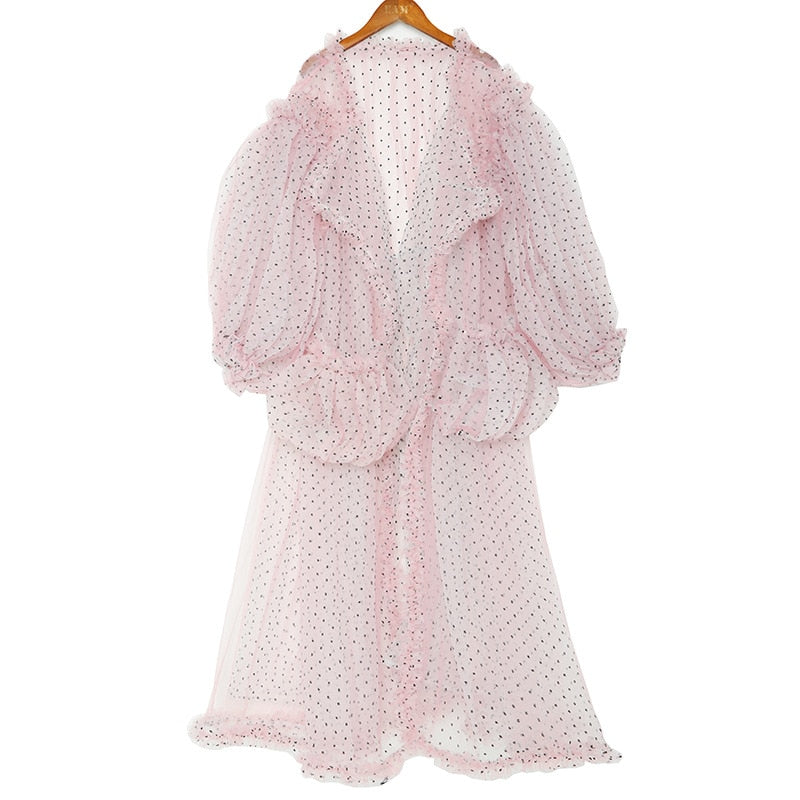 Trendy Summer Transparent Puff Sleeve