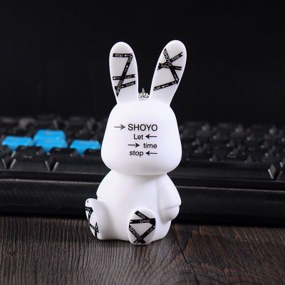 Baby Rabbits Cute Car Accessories Interior Woman Burst Eye Rabbit Doll Car Air-conditioning Outlet Perfume Clip Auto Ornament Gift
