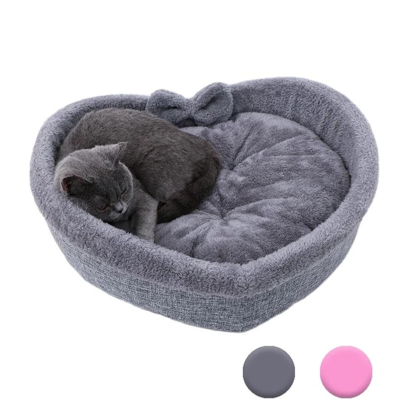 Heart-shaped Cat Bed