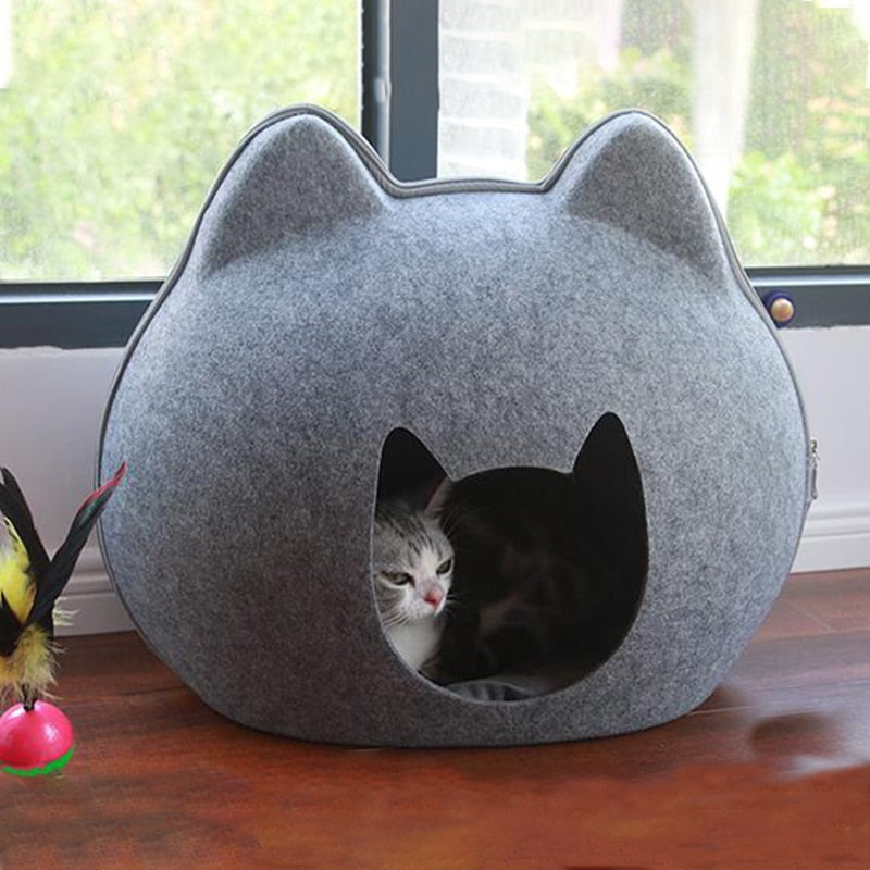 Detachable Cat Cave Bed