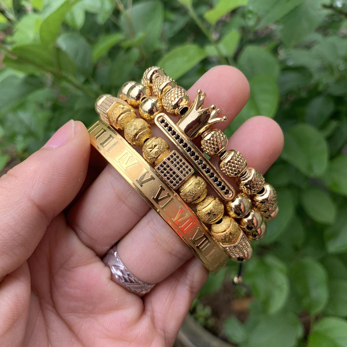 4pcs/set Luxury Men Bracelet