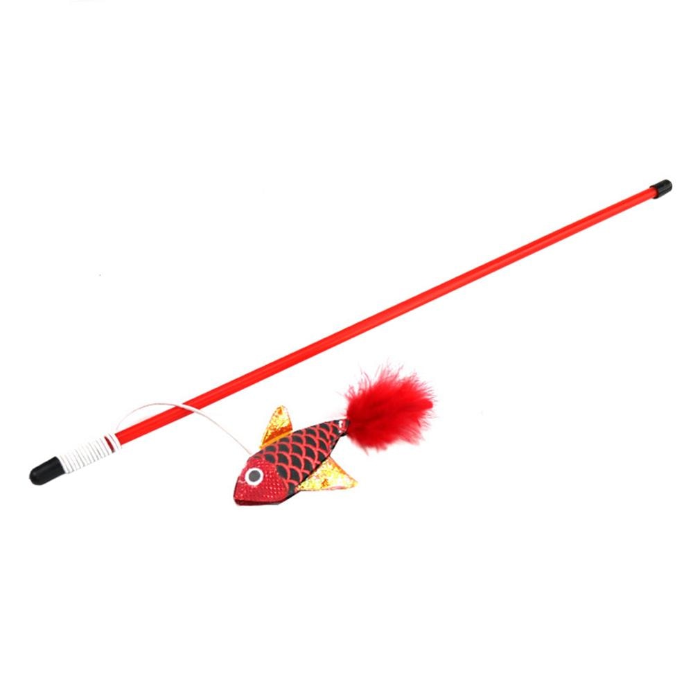 Cute Colorful Rod Teaser Wand Cat Toys