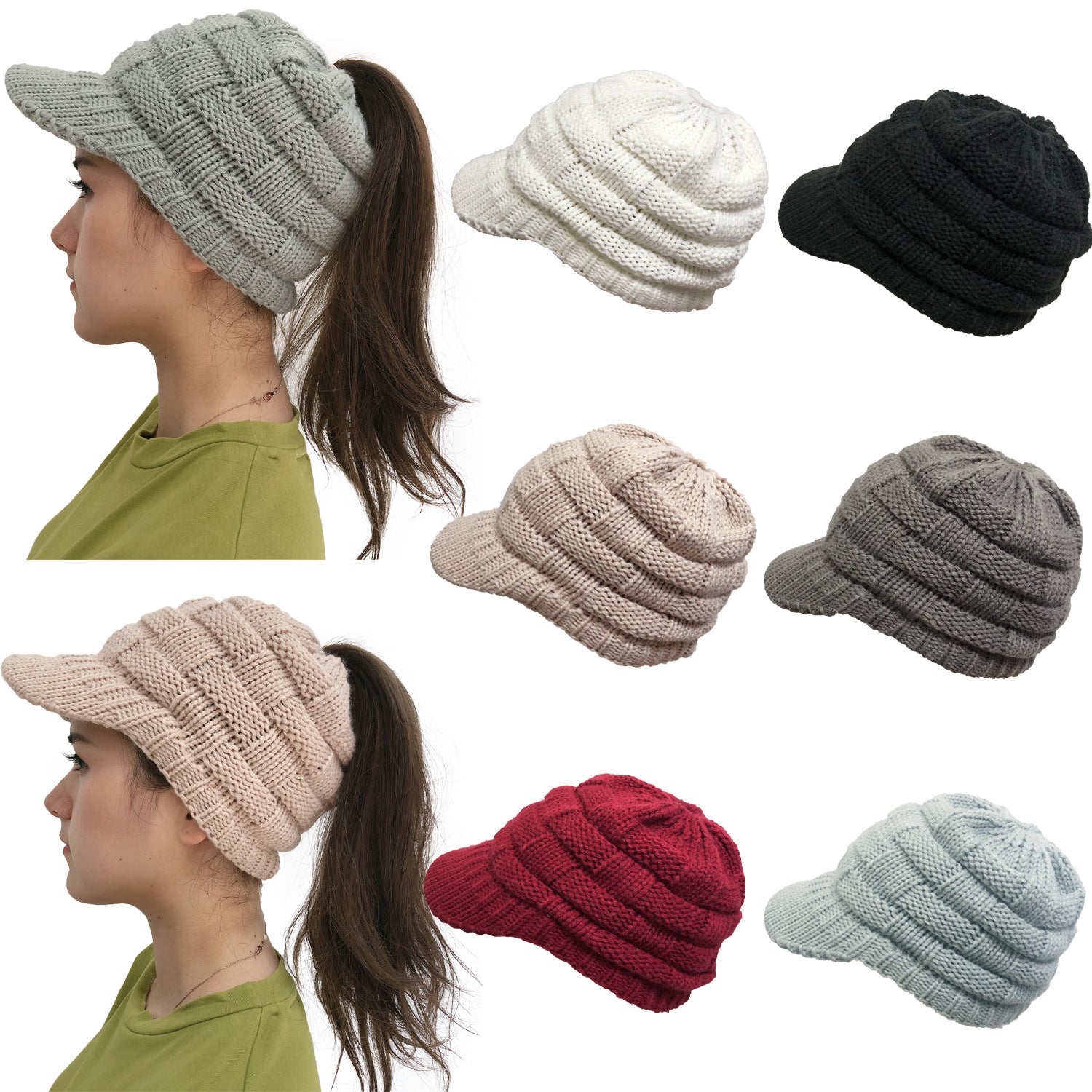 Ladies Warm Hollow Hat