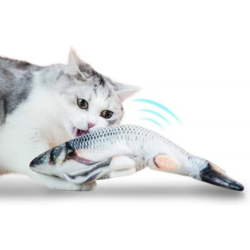Realistic Moving Fish Electric Toy For Cat