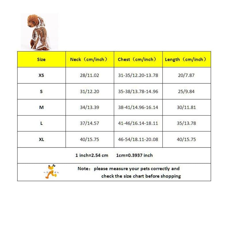 Pet Raincoat With Hat