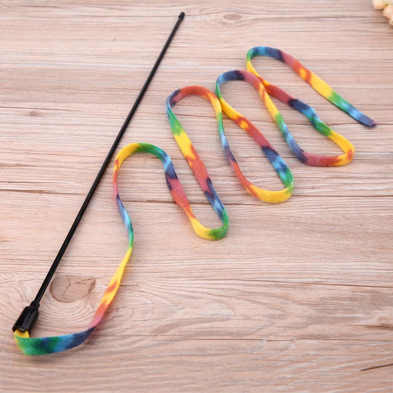 Cute Colorful Rod Teaser Wand Cat Toys