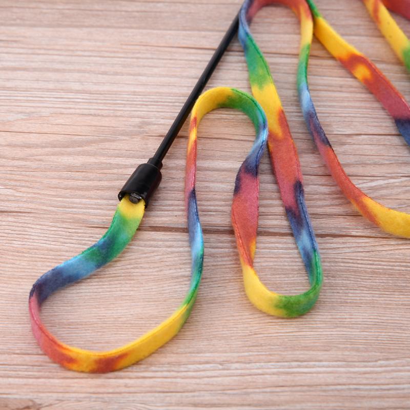 Cute Colorful Rod Teaser Wand Cat Toys