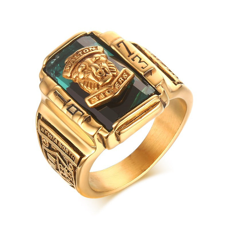 1973 Walton Tigers Navy Signet Rings for Men