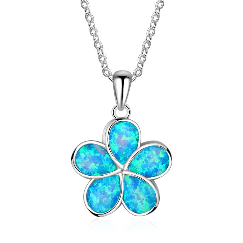 FDLK Fashion Blue Opal Sea Turtle Pendant Necklaces for Women Female Animal Wedding Statement Chain Necklace Ocean Beach Jewelr