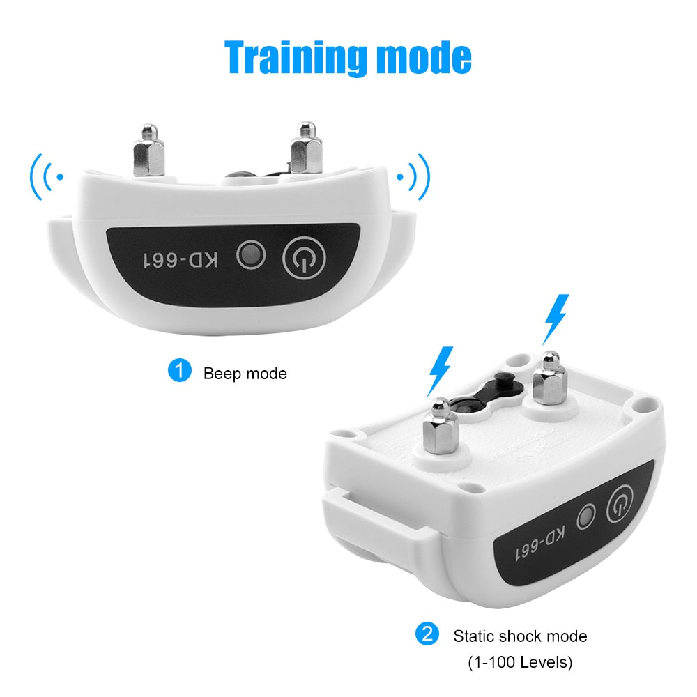 Wireless Waterproof Remote Electronic Fencing Dog Training Collar