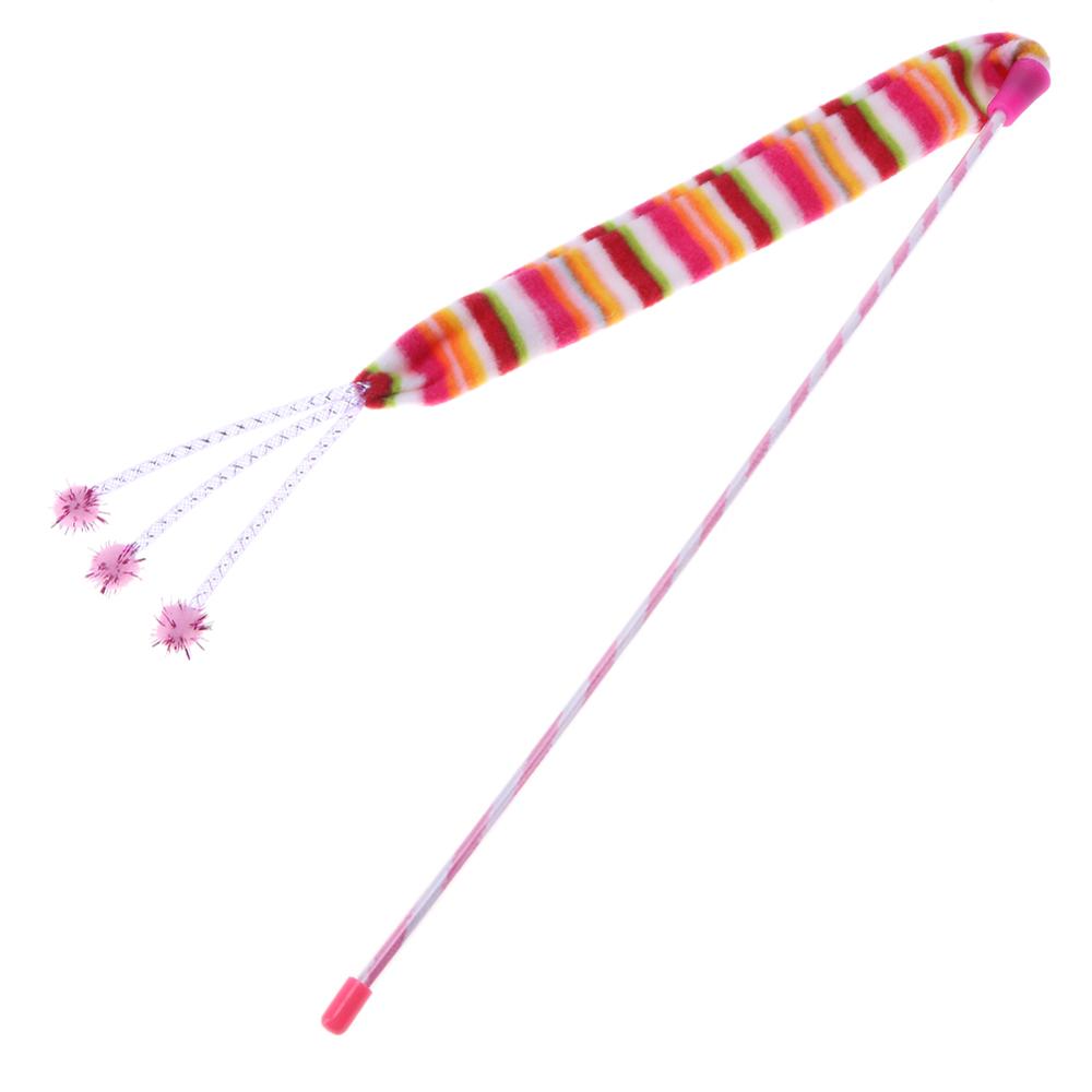 Cute Colorful Rod Teaser Wand Cat Toys