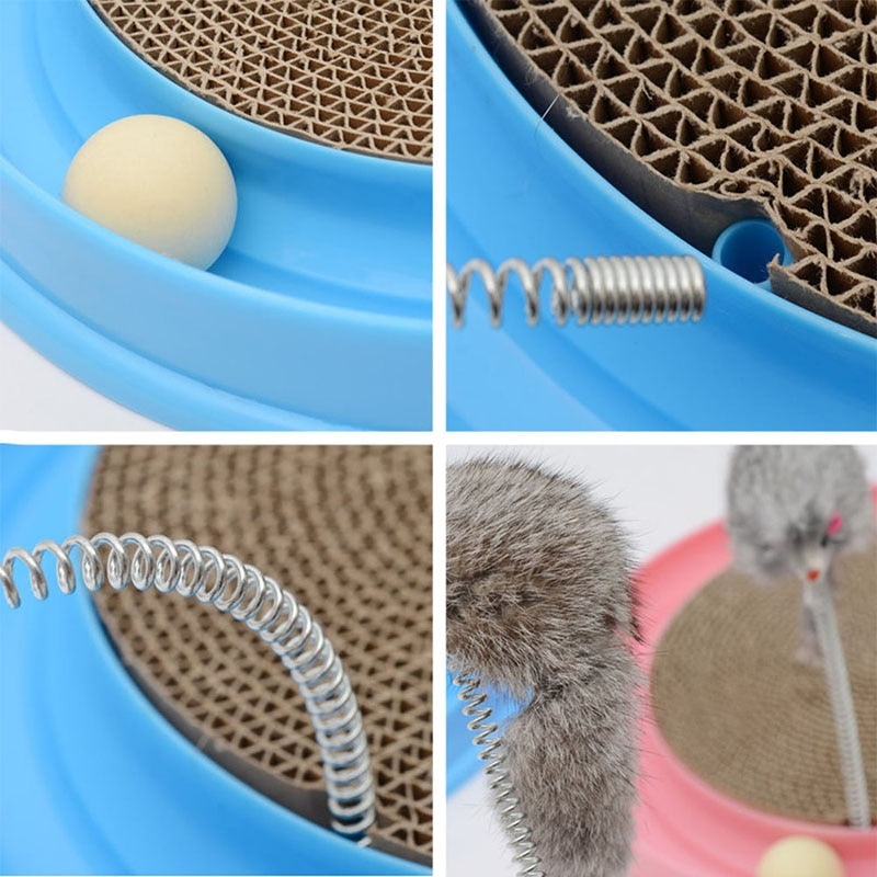 Cat Scratch & Catch Interactive Pet Turbo Toy