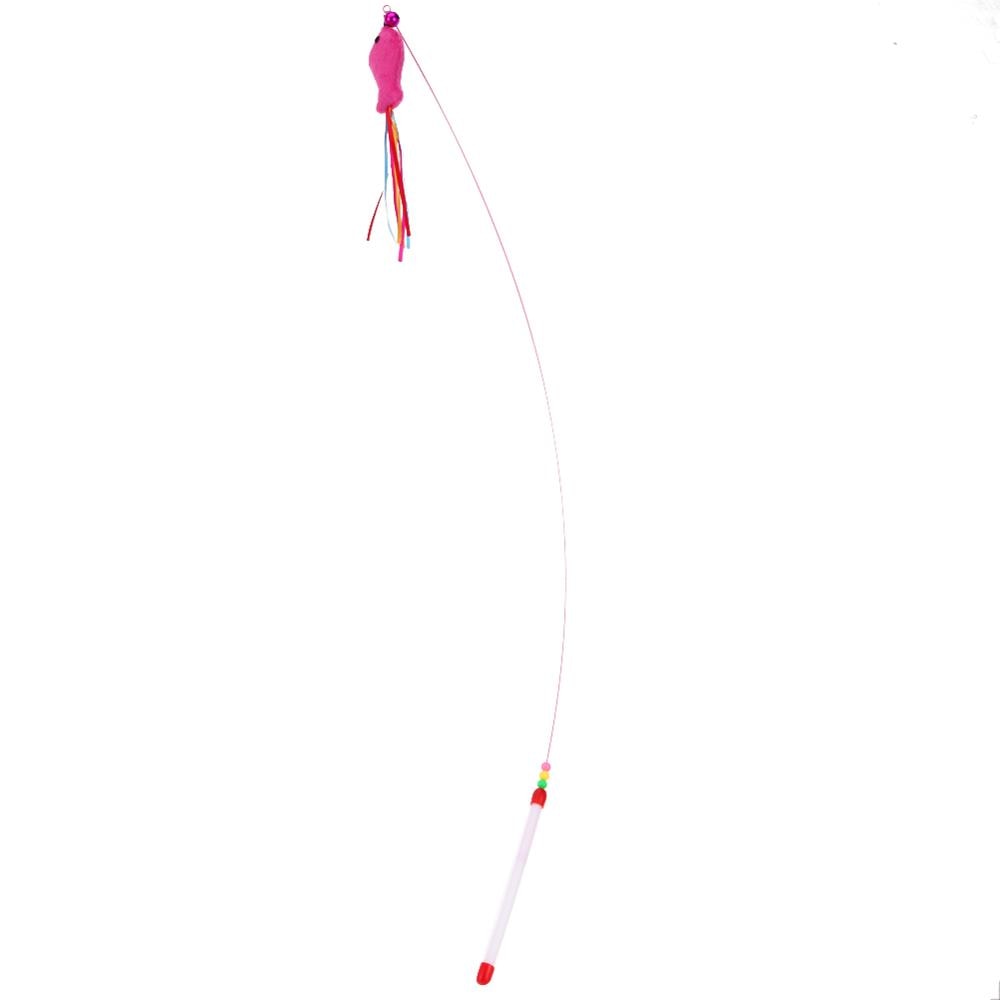 Cute Colorful Rod Teaser Wand Cat Toys