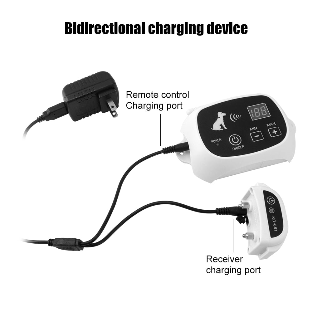 Wireless Waterproof Remote Electronic Fencing Dog Training Collar