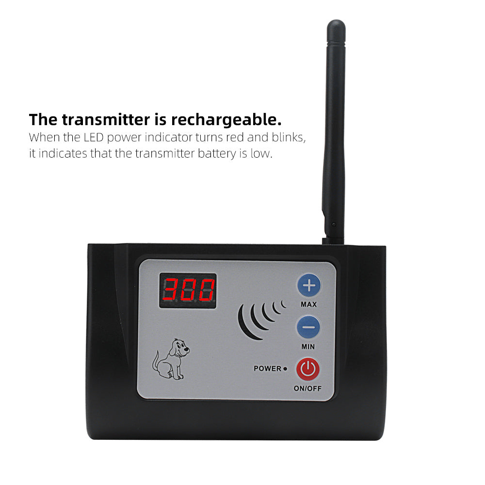 Wireless Waterproof Electric Dog Fence Outdoor Pet Dog Training Collar