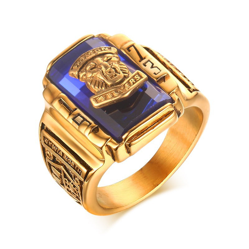 1973 Walton Tigers Navy Signet Rings for Men
